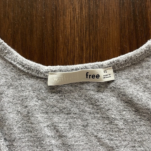 Aritzia Light Grey Tied Tank Top - Picture 2 of 4